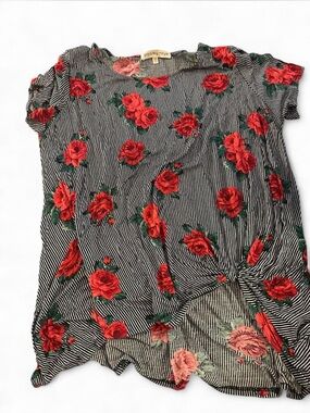 Paisley Raye Striped Floral Top